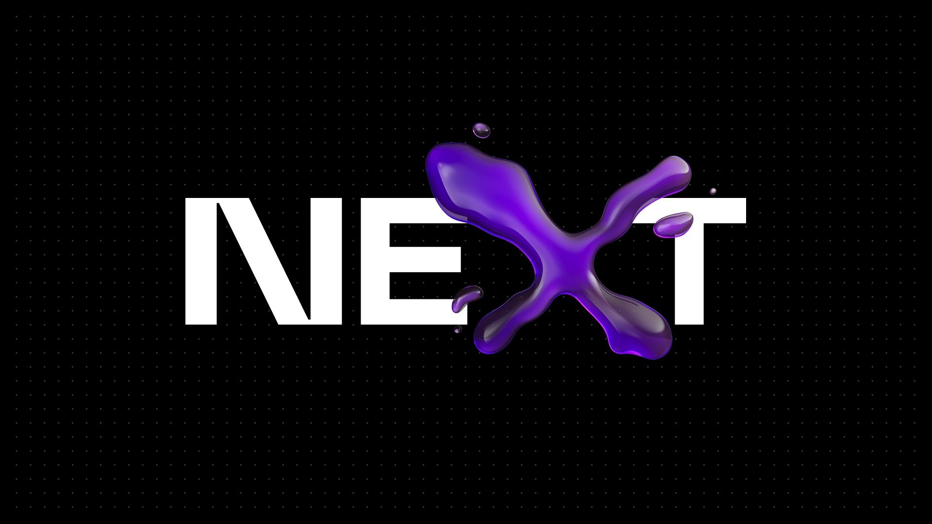 The TBWA NEXT logo with a purple 3D letter X