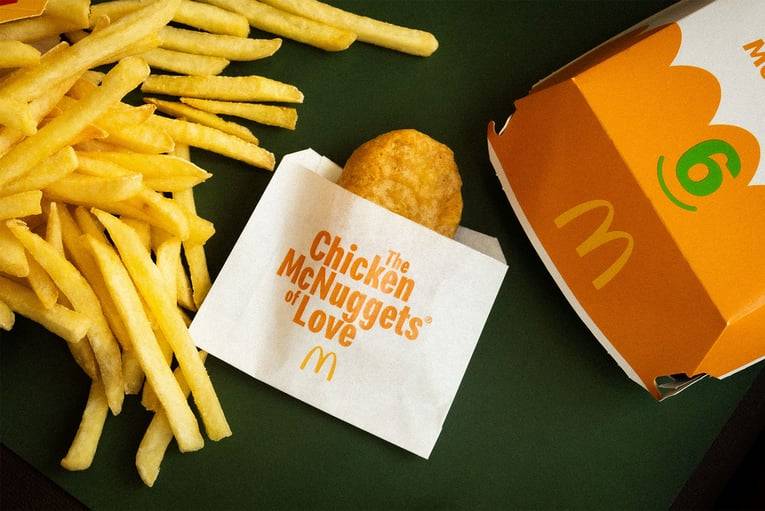 McDonald's single chicken McNugget