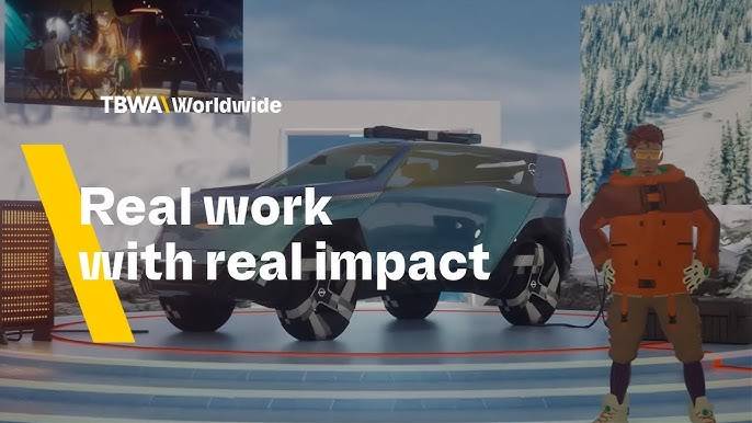 A video thumbnail image of the Nissan Unreal Car work with the text "Real work with real impact"