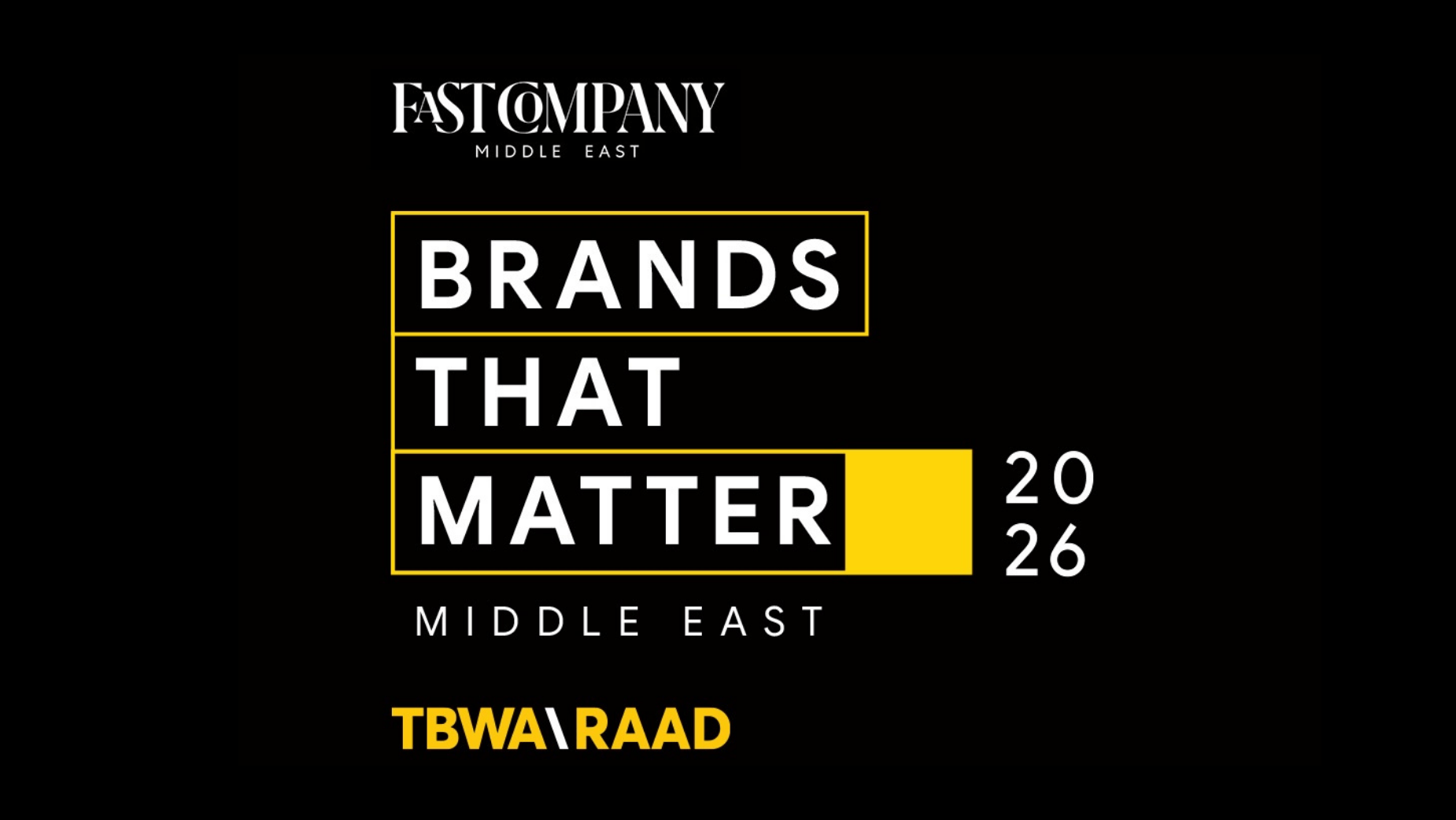 Fast Company Brands That Matter 2026 featuring TBWA\RAAD